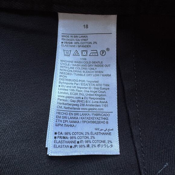 NWT BANANA REPUBLIC High-rise, Wide-leg, Light-weight Stretch-Cotton Pants - Picture 6 of 8